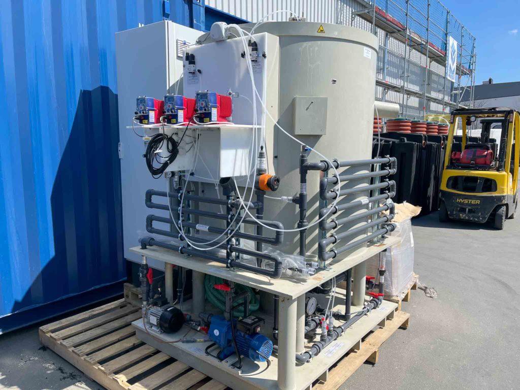 Pilot system for produced water Albania