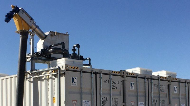 wwt container with Sludge management