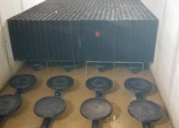 ClearFox FBBR installed in a concrete tank