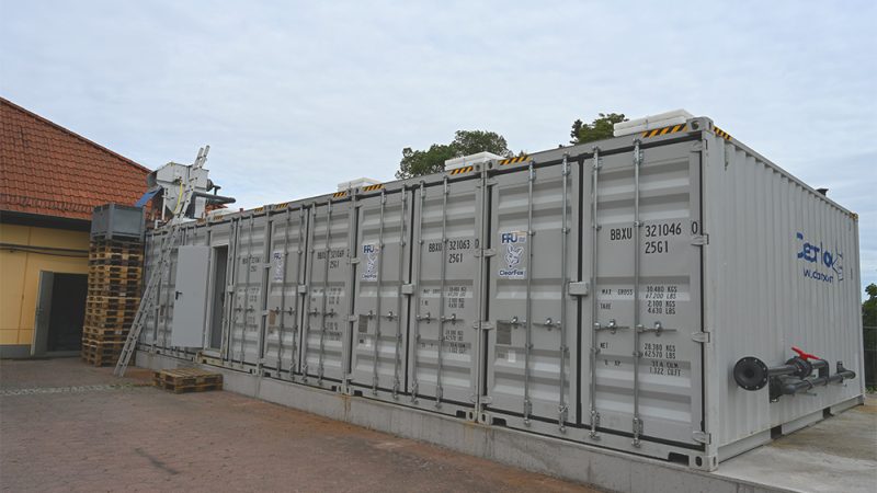 ClearFox containerised wastewater treatment plant for a winery