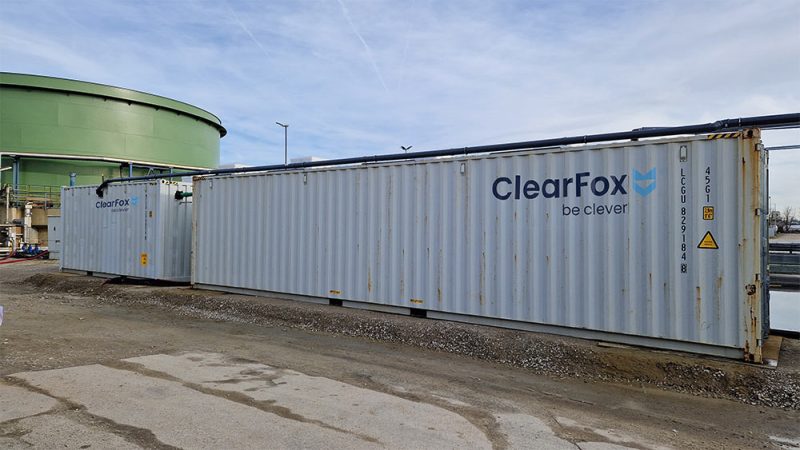 ClearFox containerized wastewater treatment for a refinery