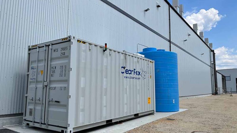ClearFox containerized wastewater treatment plant